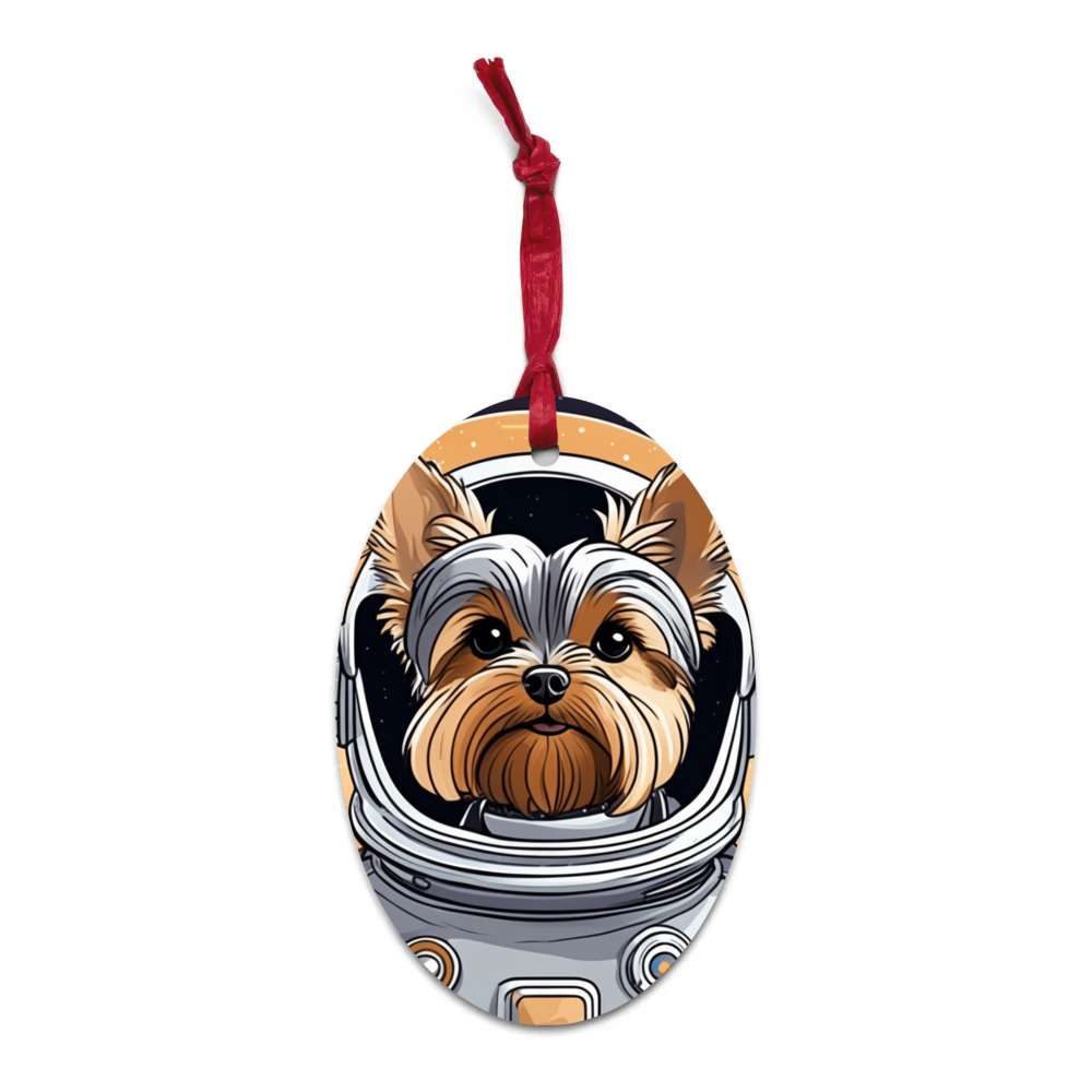 PugMug Custom Yorkshire Terrier Wooden Ornament