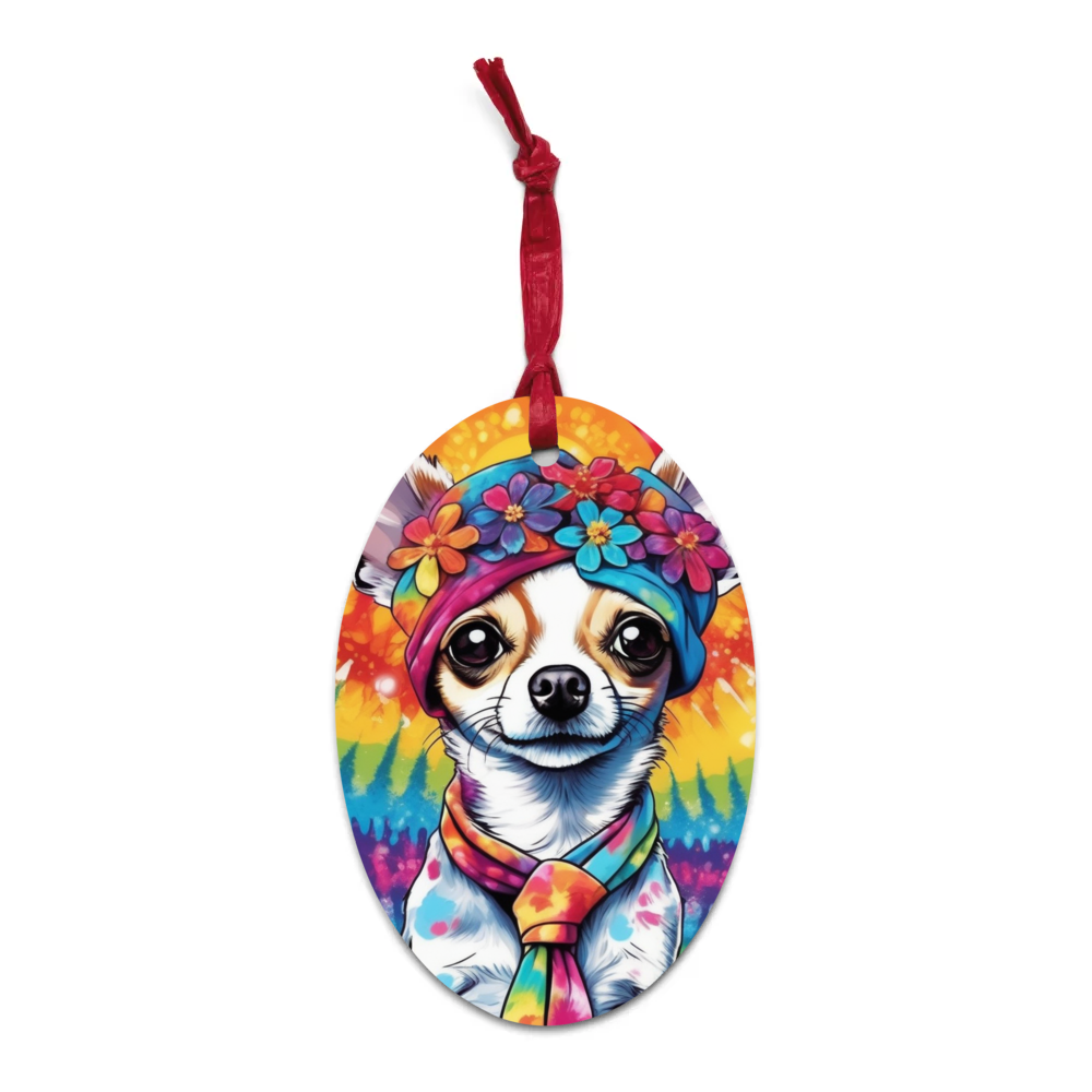 PugMug Custom Chihuahua Wooden Ornament