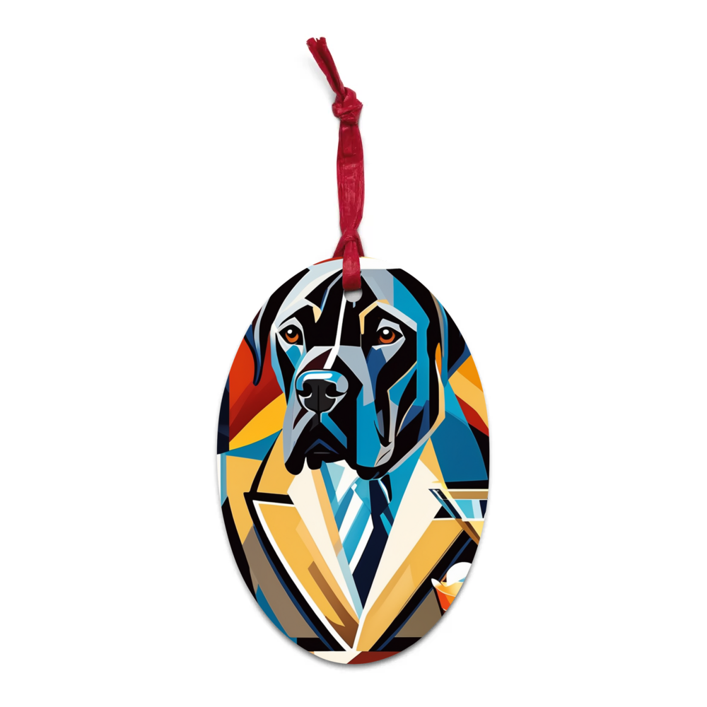 PugMug Custom Cane Corso Wooden Ornament