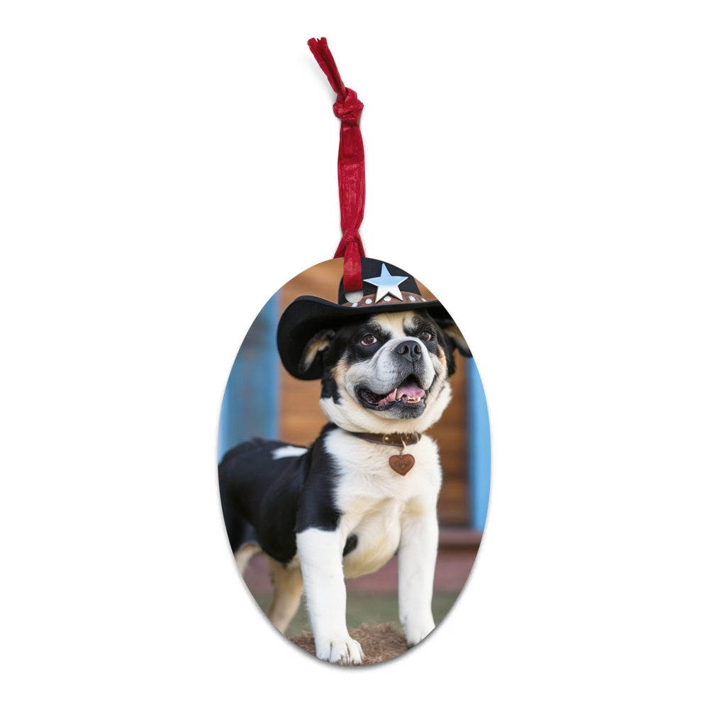 PugMug Custom McHenry Wooden Ornament