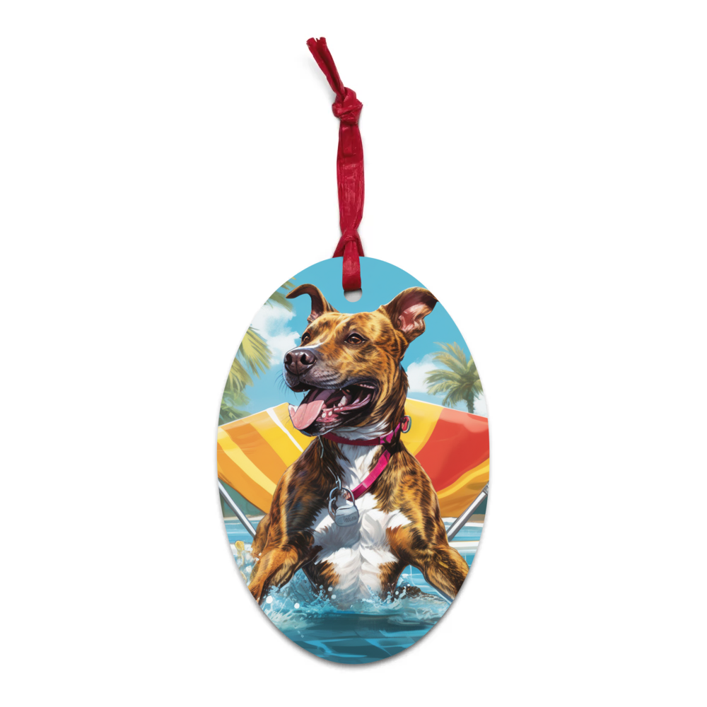 PugMug Custom Tony Hawk Wooden Ornament