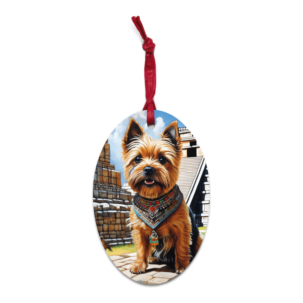 PugMug Custom Cairn Terrier Wooden Ornament
