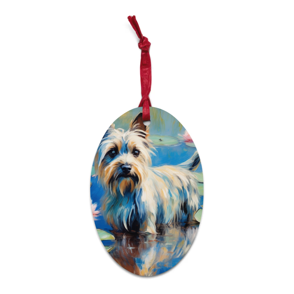 PugMug Custom Cairn Terrier Wooden Ornament