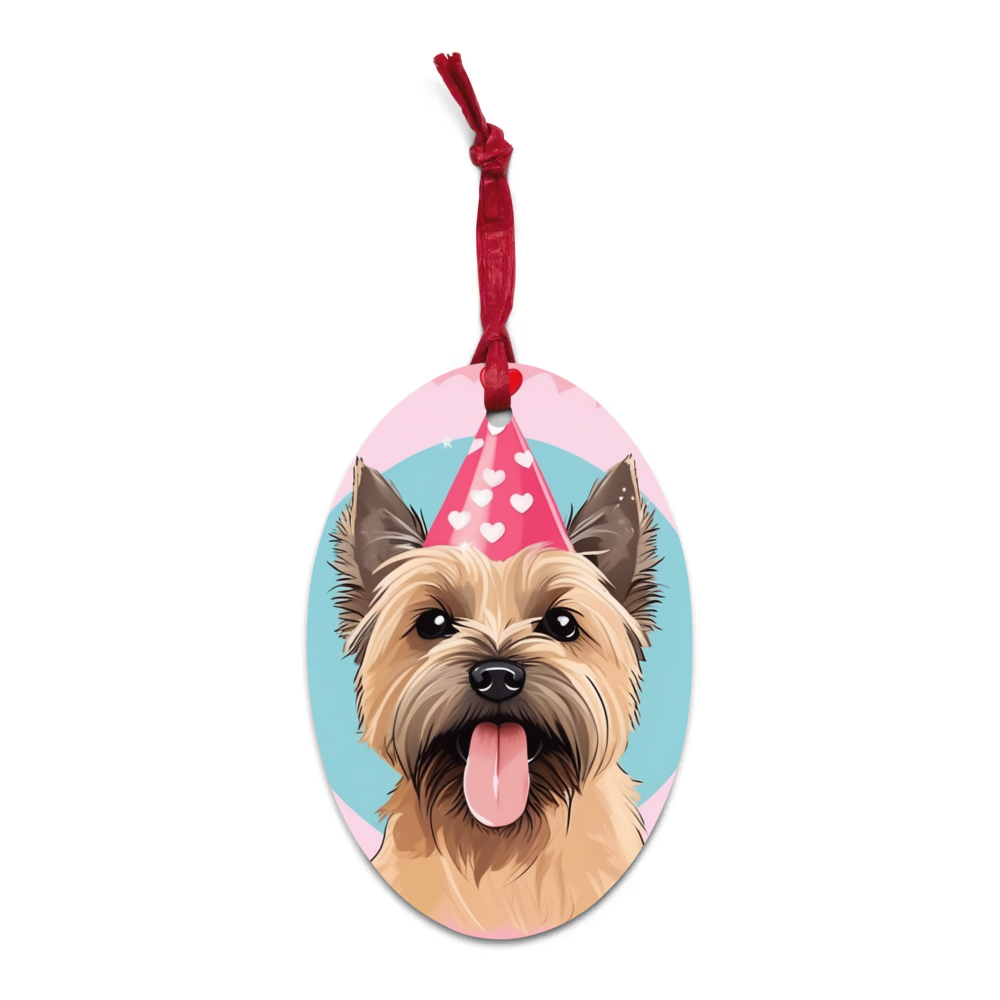 PugMug Custom Cairn Terrier Wooden Ornament