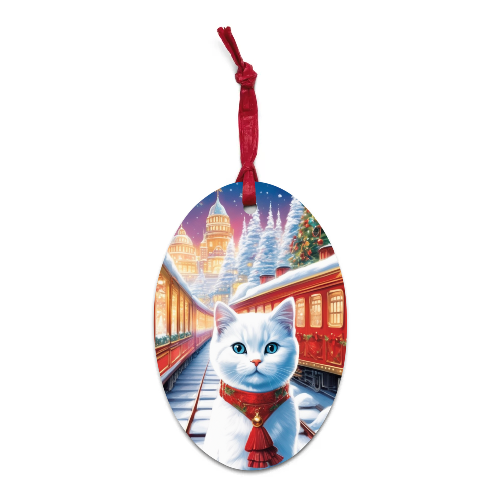 PugMug Custom Pet Wooden Ornament