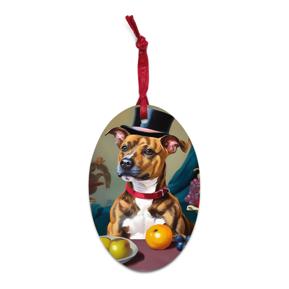 PugMug Custom Tony Hawk Wooden Ornament