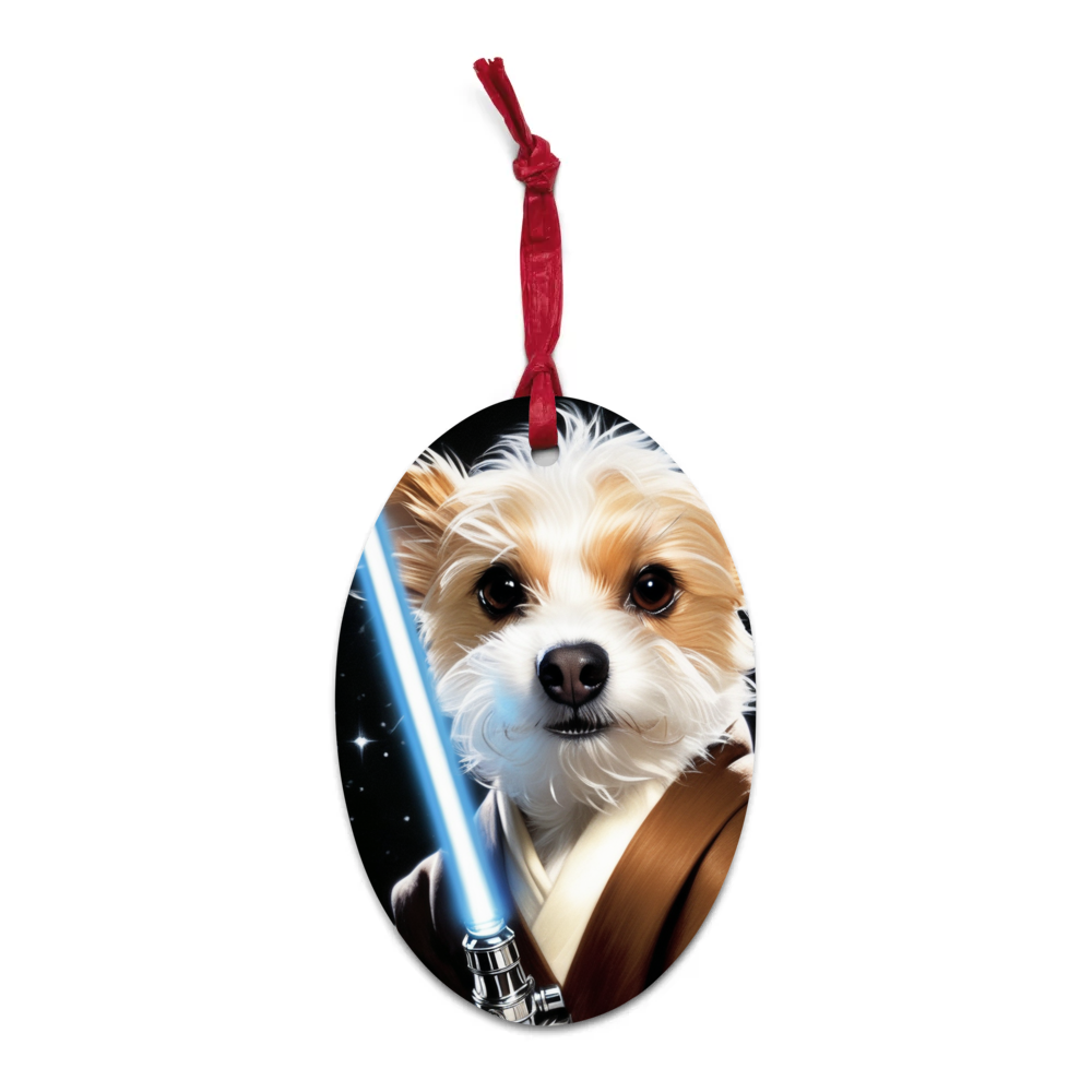 PugMug Custom Luna Wooden Ornament