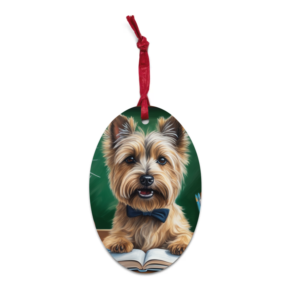 PugMug Custom Cairn Terrier Wooden Ornament