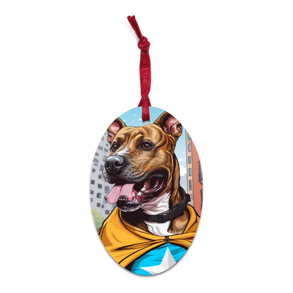 PugMug Custom Tony Hawk Wooden Ornament