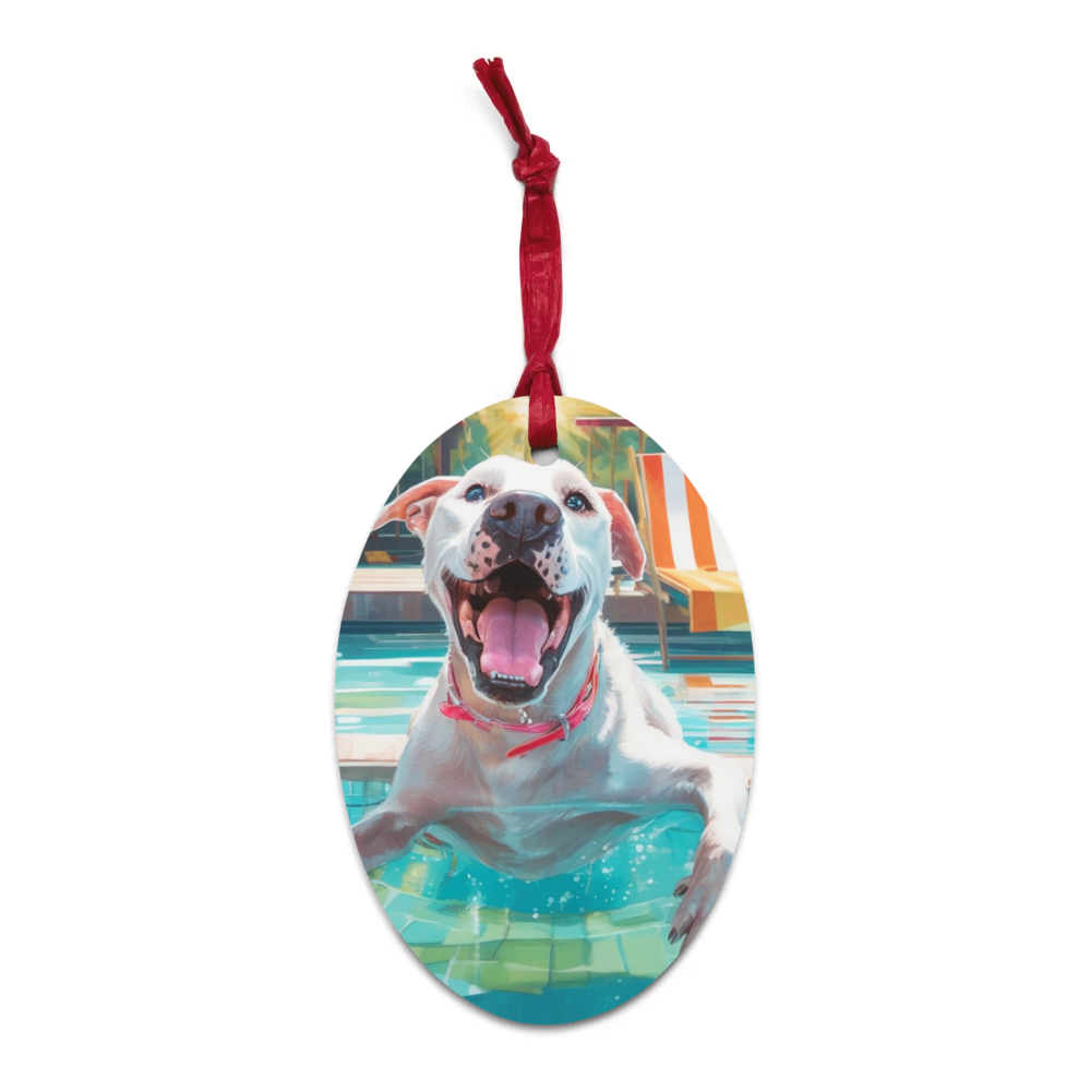 PugMug Custom Melody Wooden Ornament