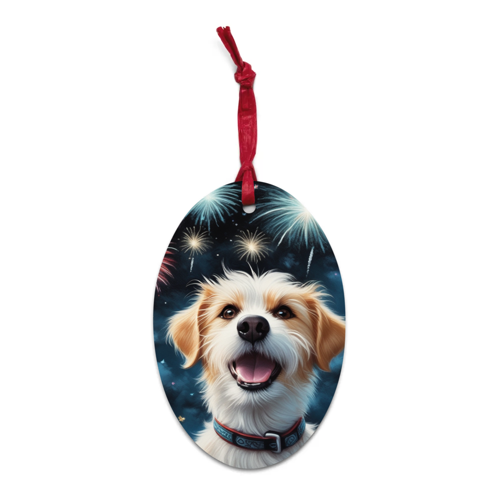 PugMug Custom Luna Wooden Ornament
