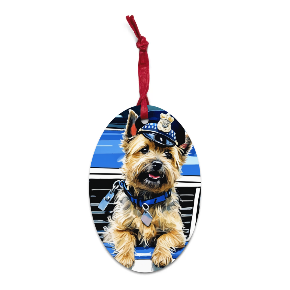 PugMug Custom Cairn Terrier Wooden Ornament