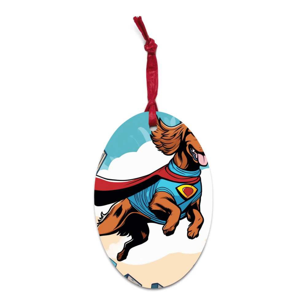 PugMug Custom English Cocker Spaniel Wooden Ornament