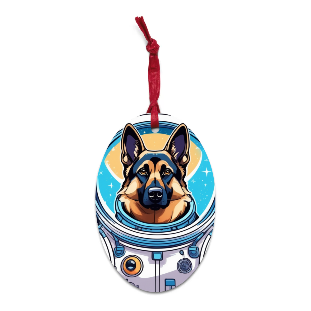 PugMug Custom German Shepherd Dog Wooden Ornament