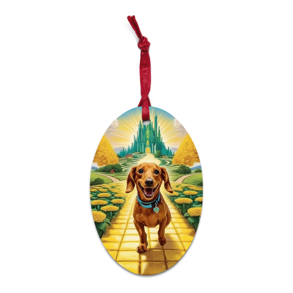 PugMug Custom Rex Wooden Ornament