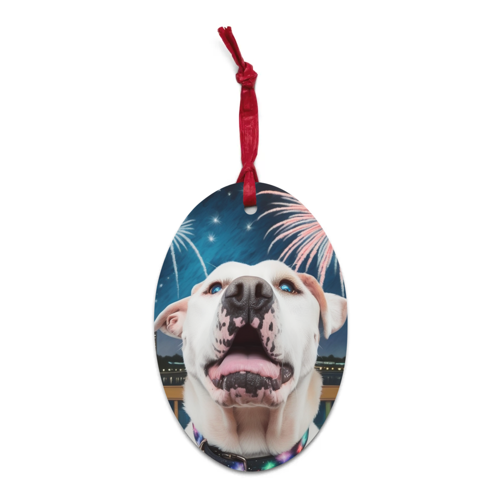 PugMug Custom Melody Wooden Ornament
