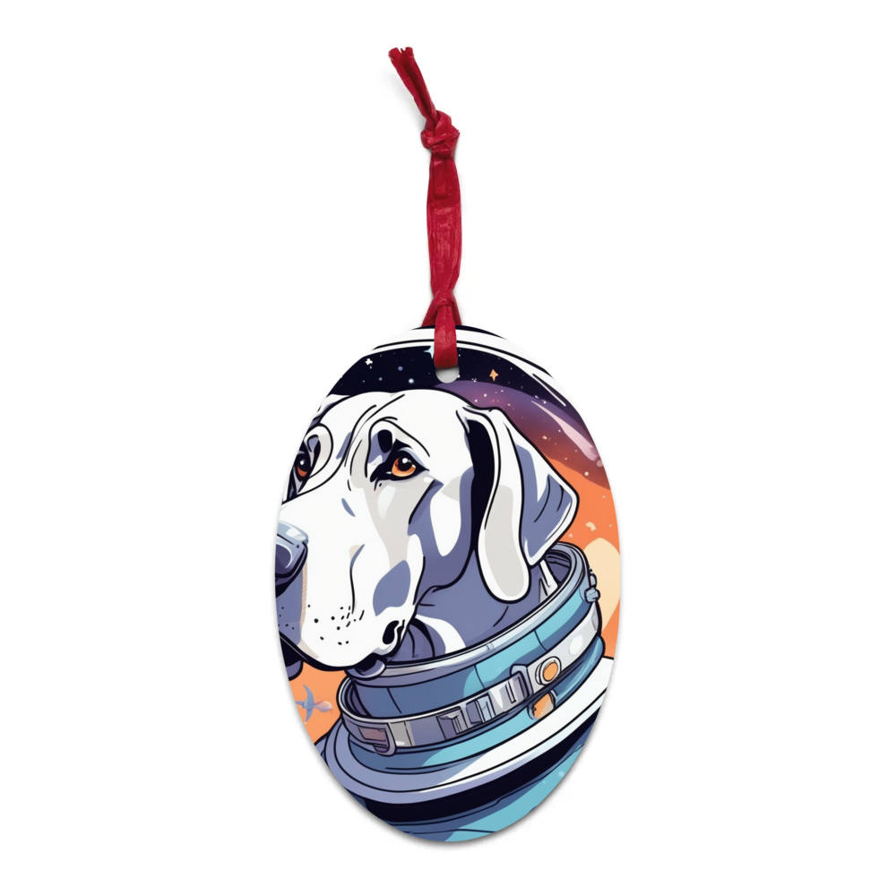 PugMug Custom Great Dane Wooden Ornament