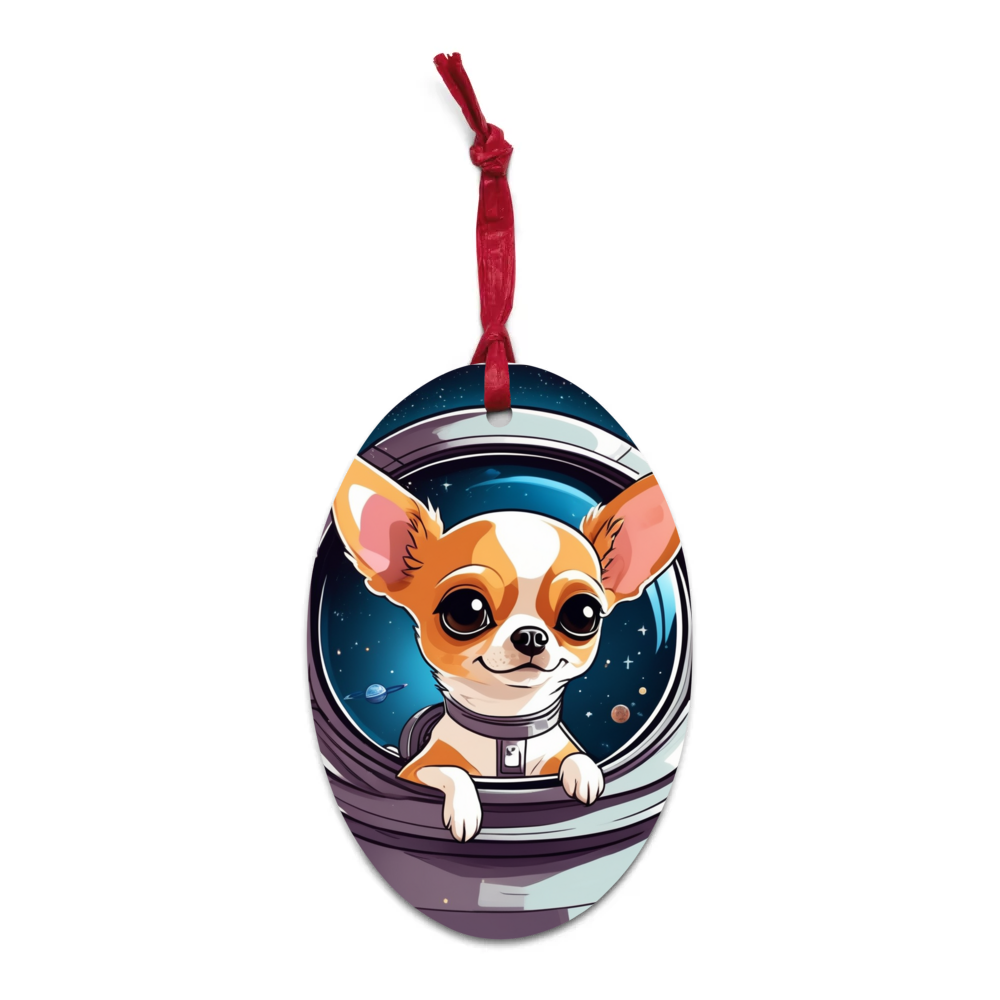 PugMug Custom Chihuahua Wooden Ornament