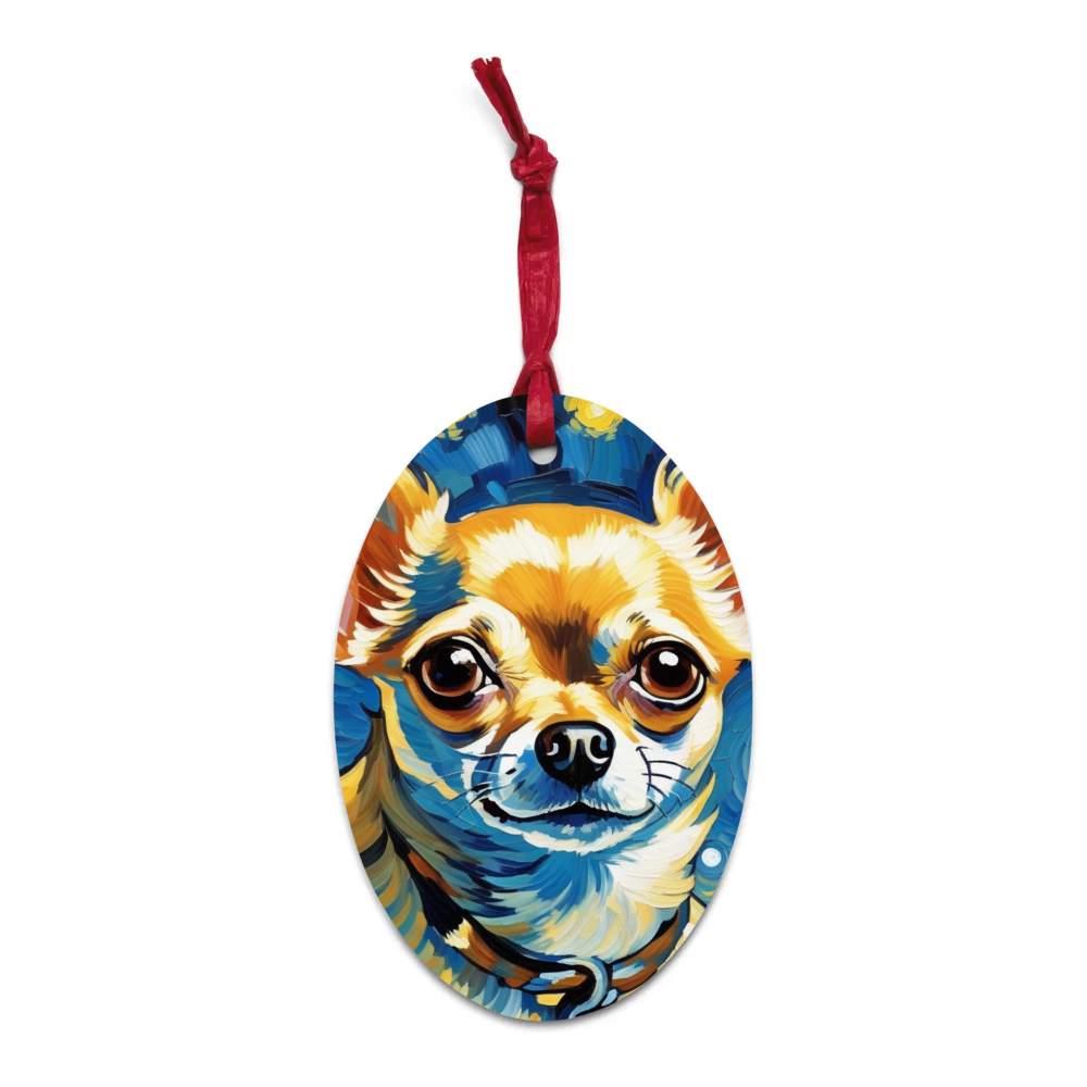PugMug Custom Chihuahua Wooden Ornament