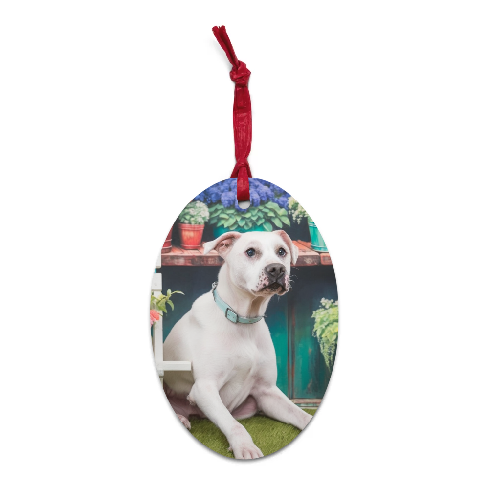 PugMug Custom Melody Wooden Ornament