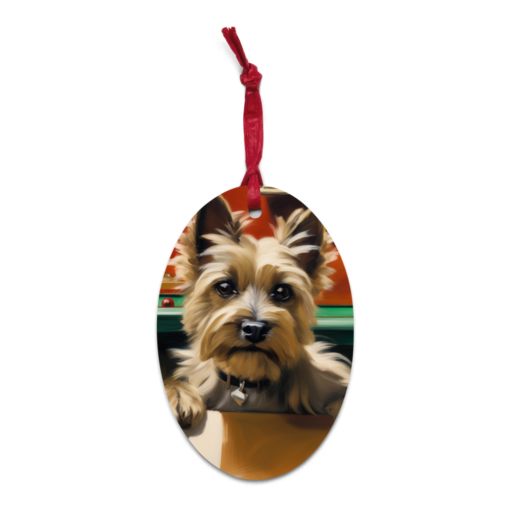 PugMug Custom Cairn Terrier Wooden Ornament
