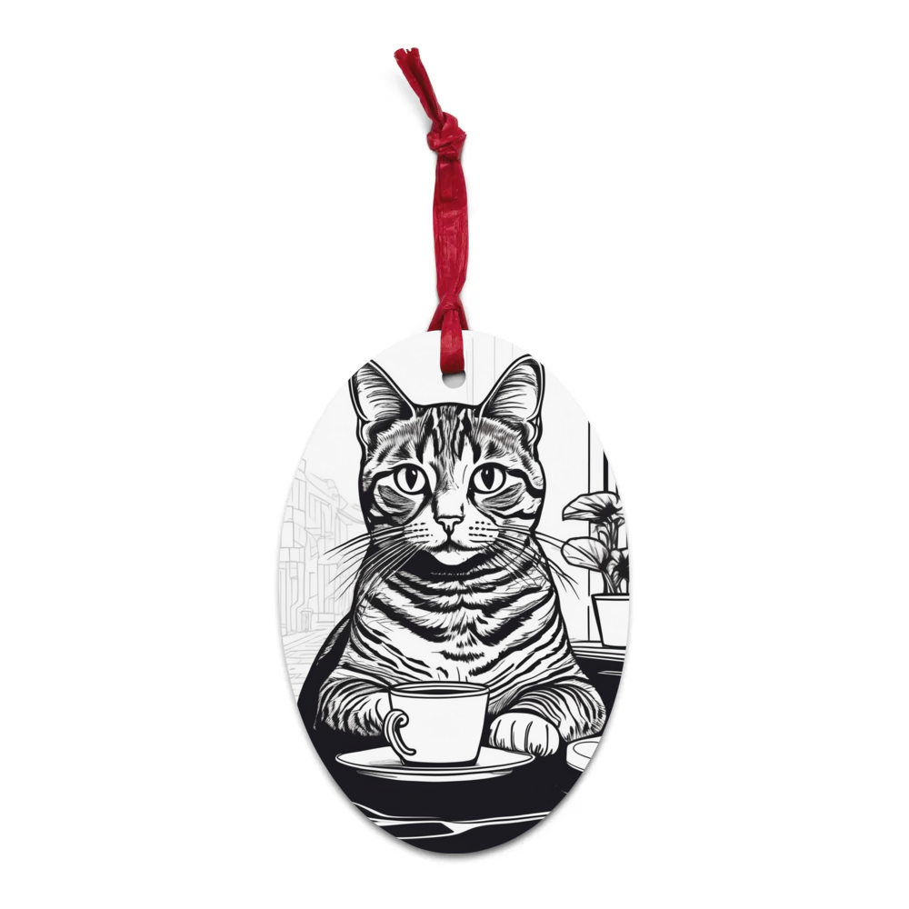 PugMug Custom Pet Wooden Ornament