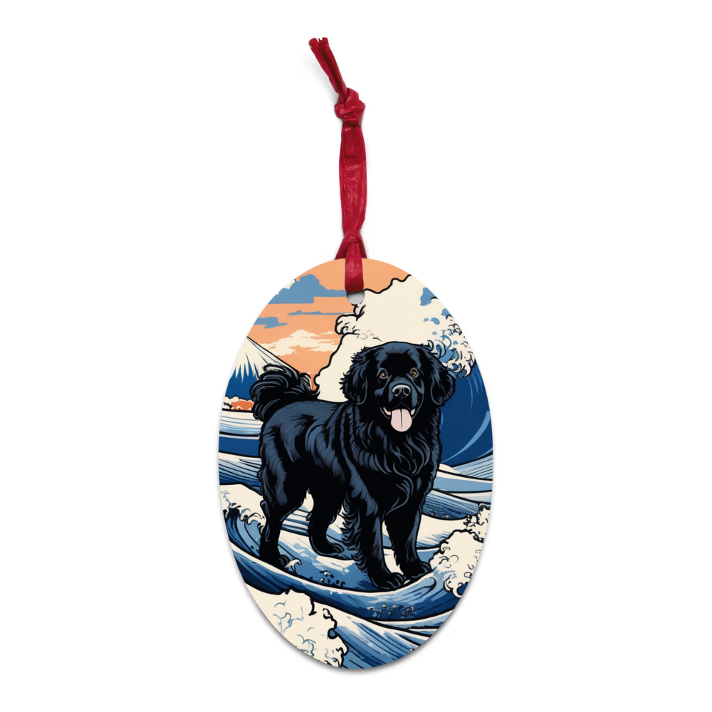 PugMug Custom Newfoundland Wooden Ornament