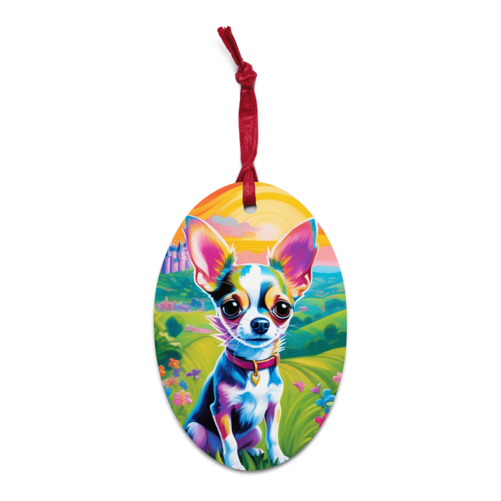 PugMug Custom Chihuahua Wooden Ornament