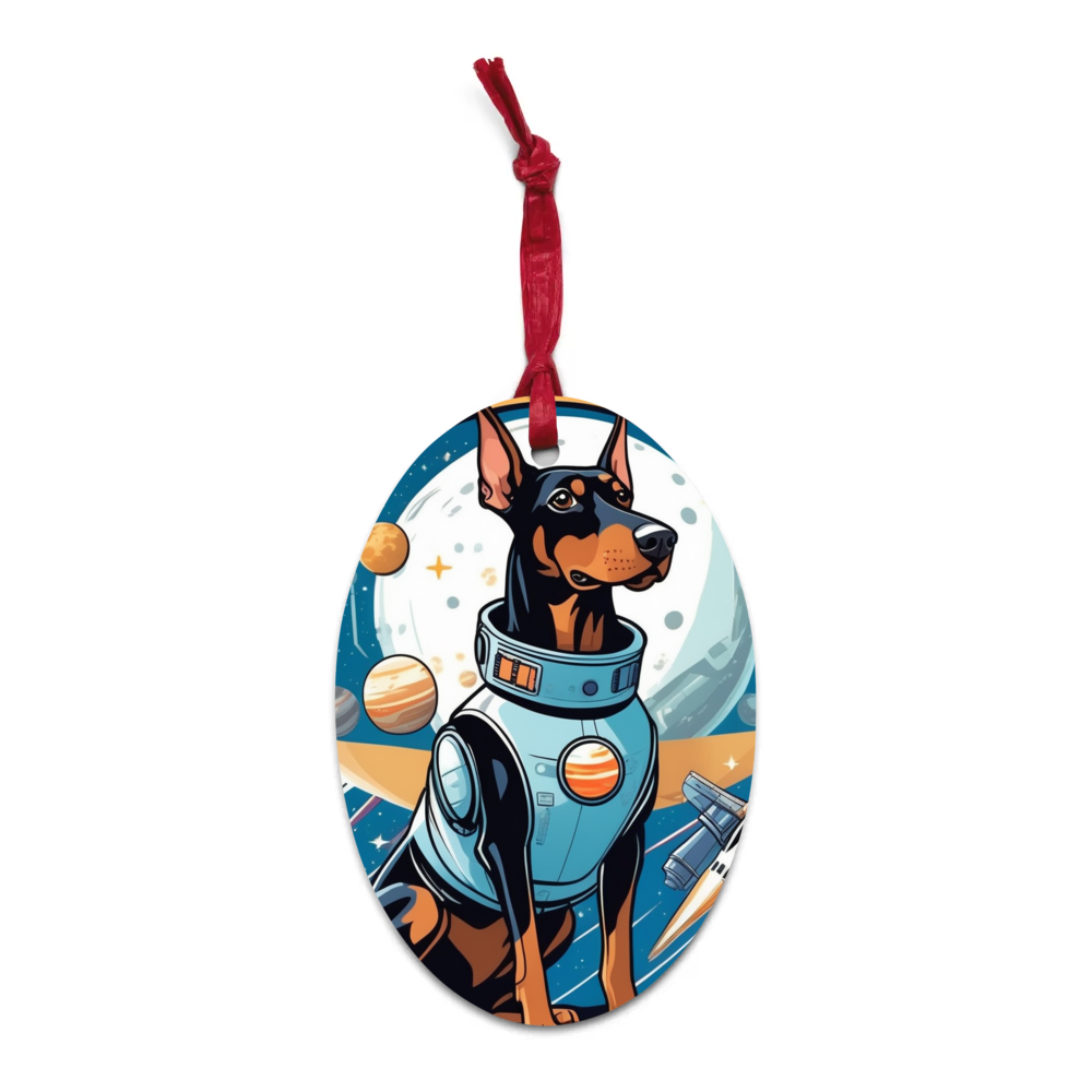 PugMug Custom Doberman Pinscher Wooden Ornament