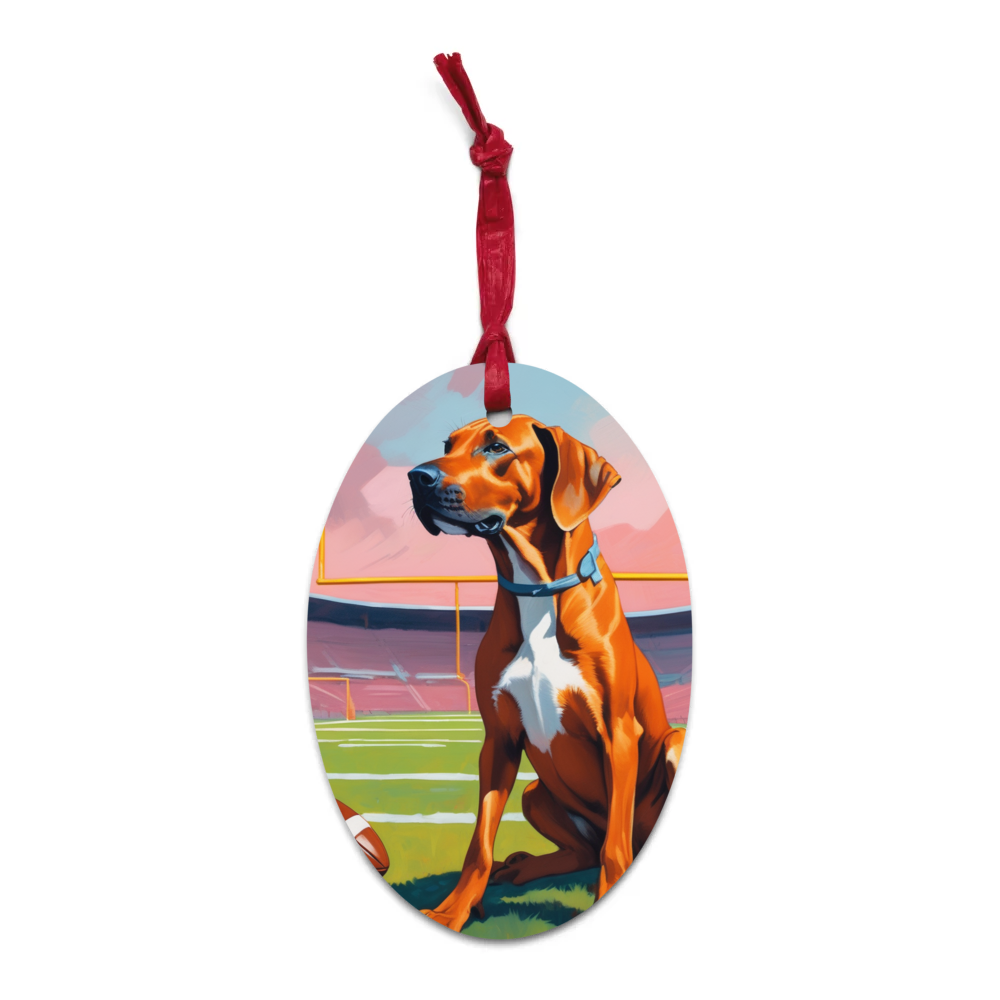 PugMug Custom Rhodesian Ridgeback Wooden Ornament