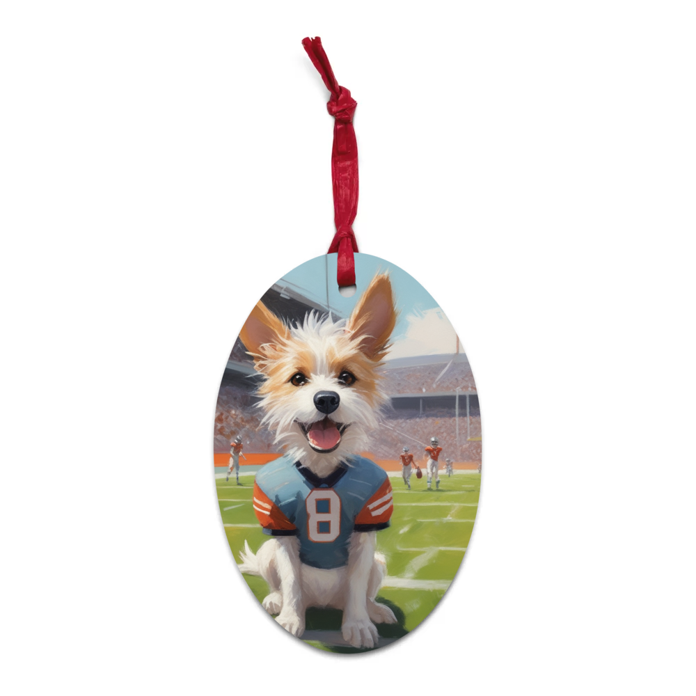 PugMug Custom Luna Wooden Ornament