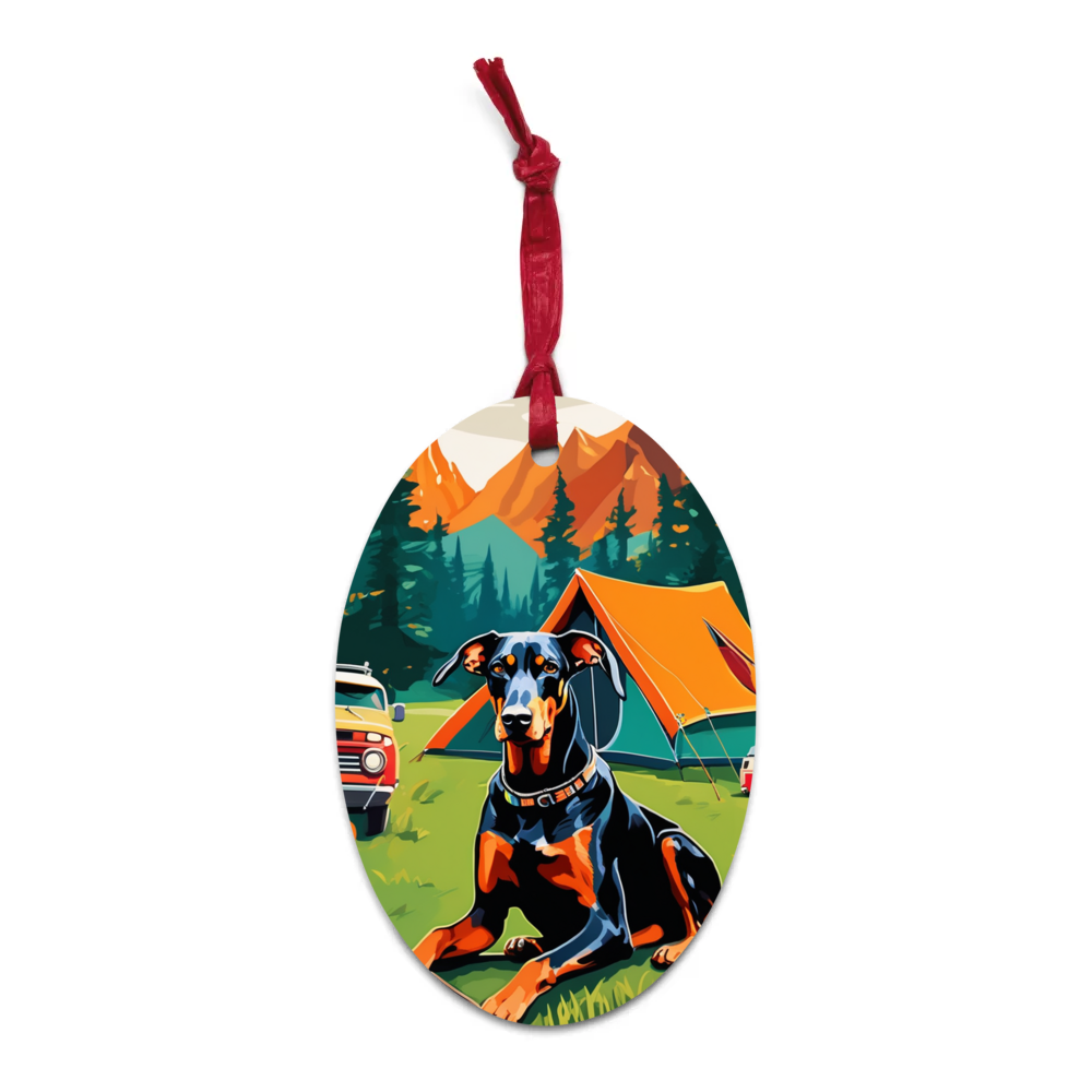 PugMug Custom Doberman Pinscher Wooden Ornament