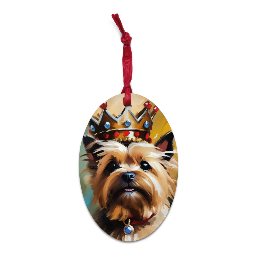 PugMug Custom Cairn Terrier Wooden Ornament