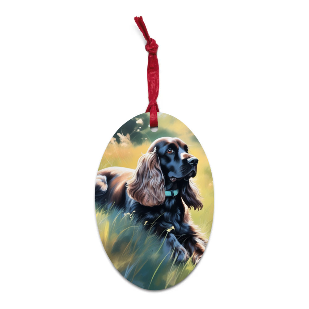 PugMug Custom Cocker Spaniel Wooden Ornament