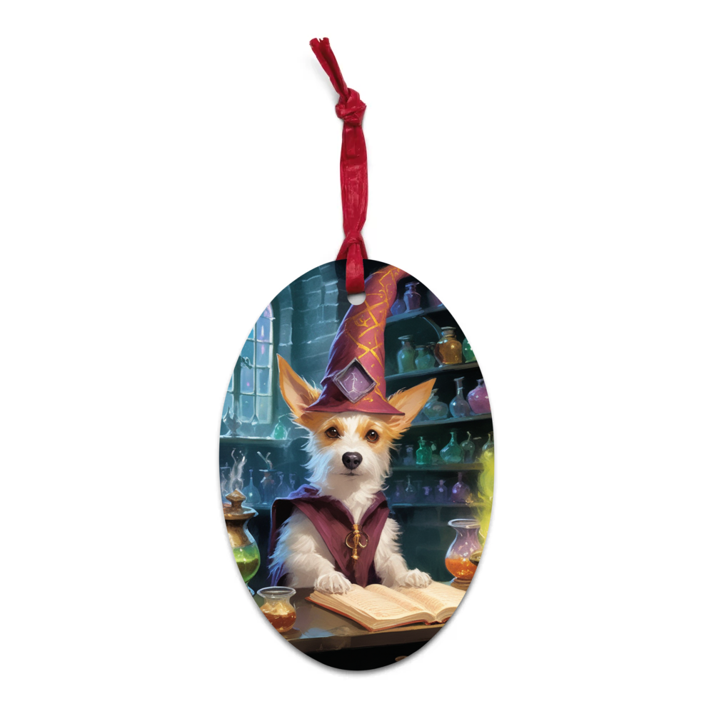 PugMug Custom Luna Wooden Ornament