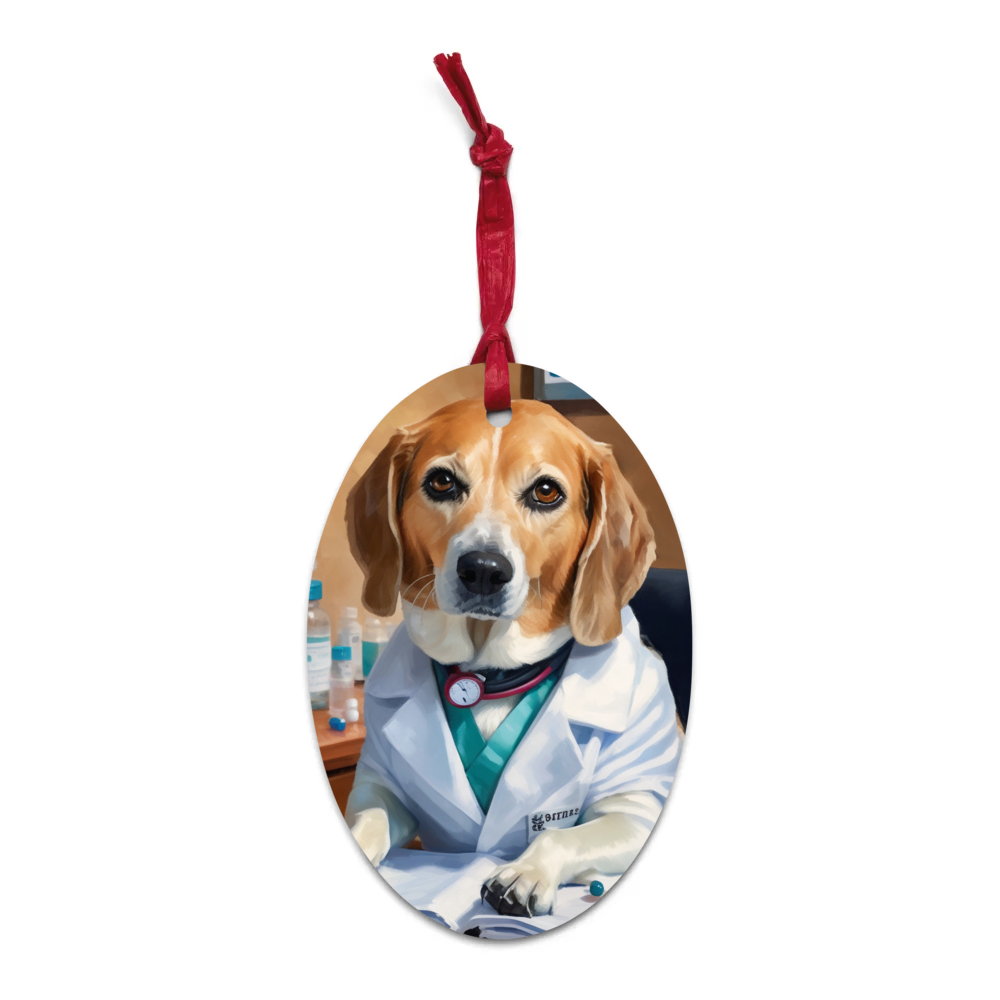 PugMug Custom Munchkin Wooden Ornament