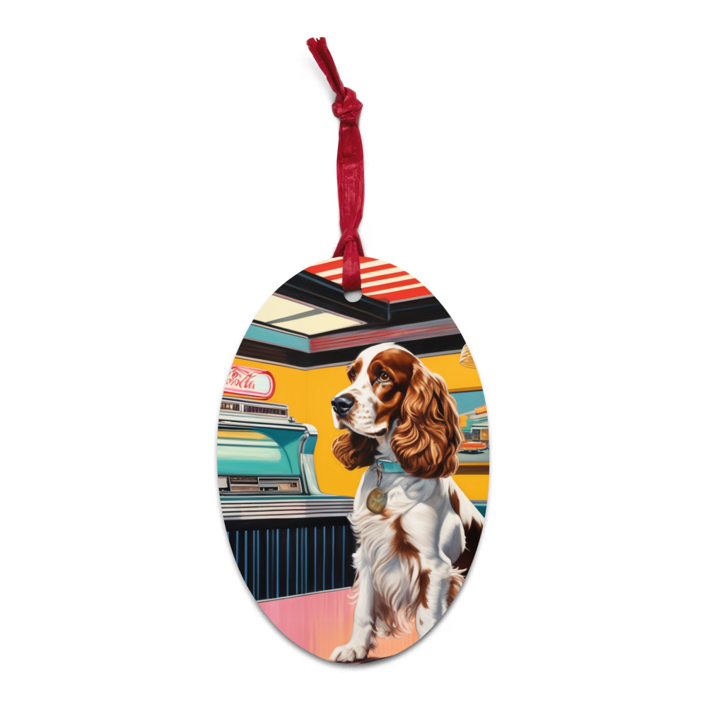 PugMug Custom English Cocker Spaniel Wooden Ornament