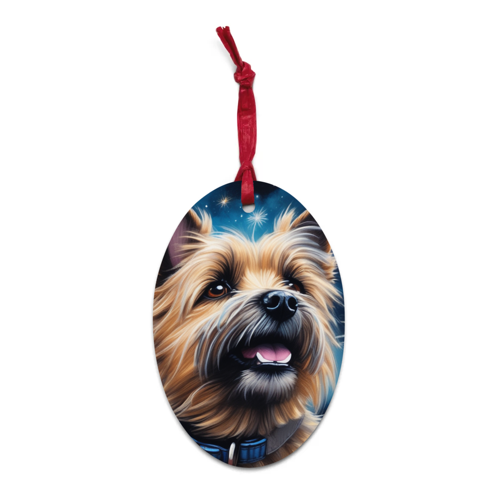 PugMug Custom Cairn Terrier Wooden Ornament