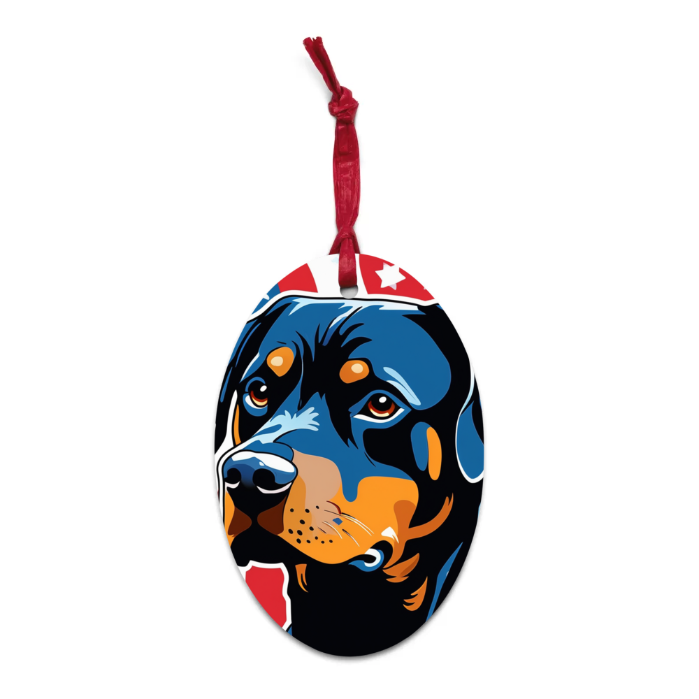 PugMug Custom Pet Wooden Ornament