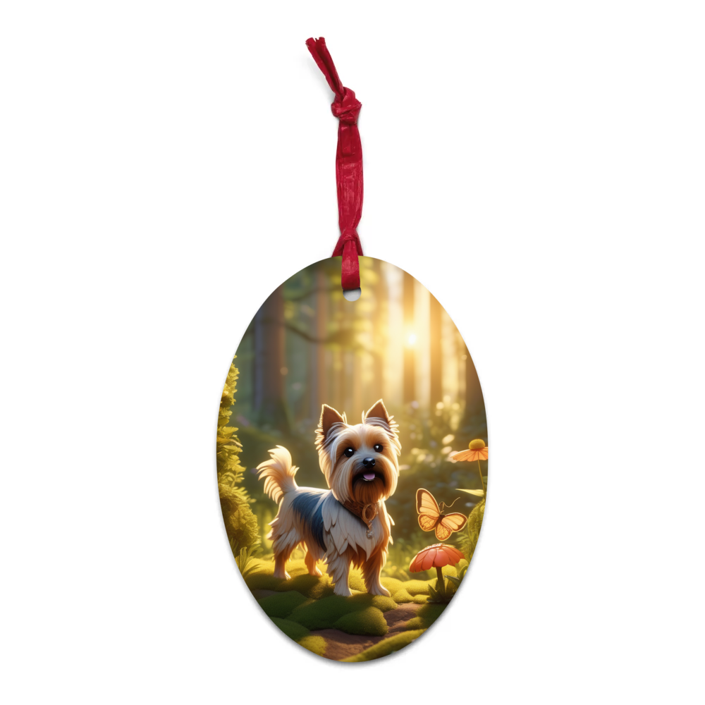 PugMug Custom Cairn Terrier Wooden Ornament