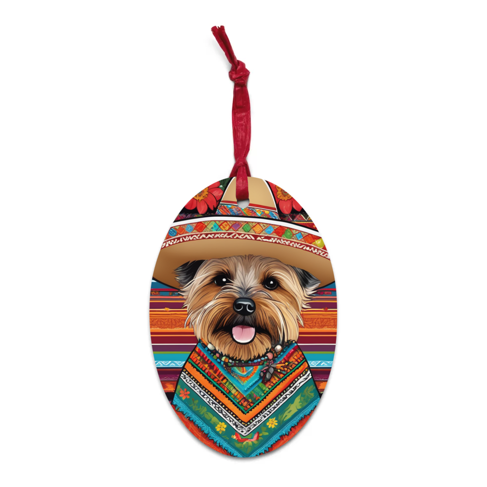 PugMug Custom Cairn Terrier Wooden Ornament