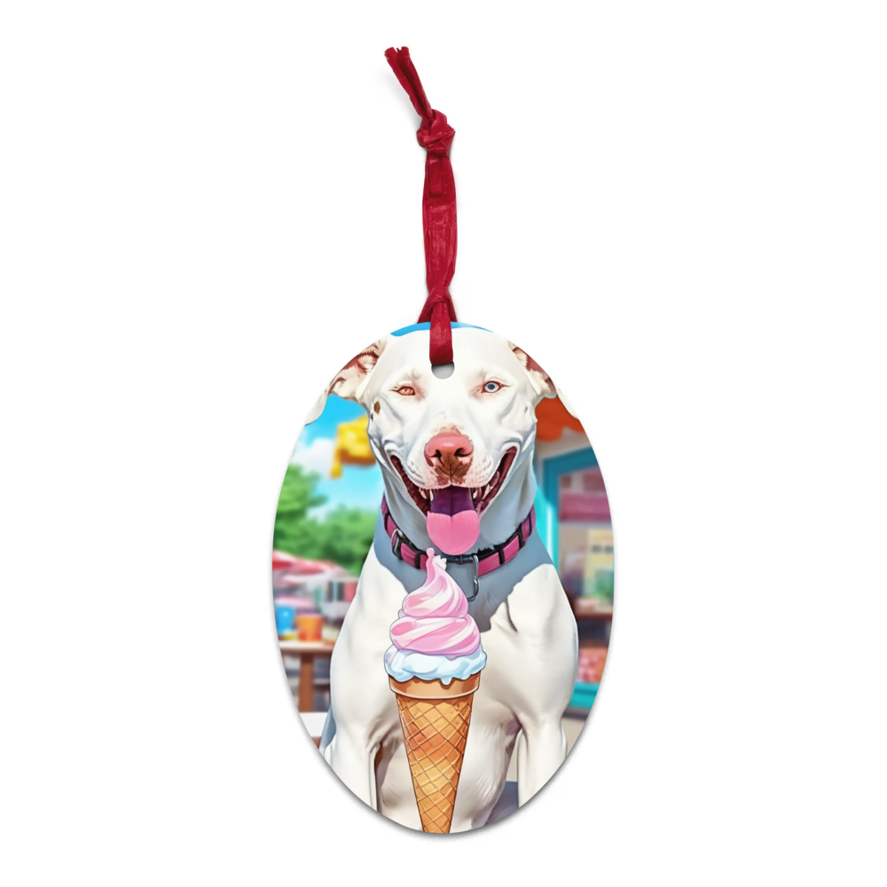 PugMug Custom Penny Wooden Ornament