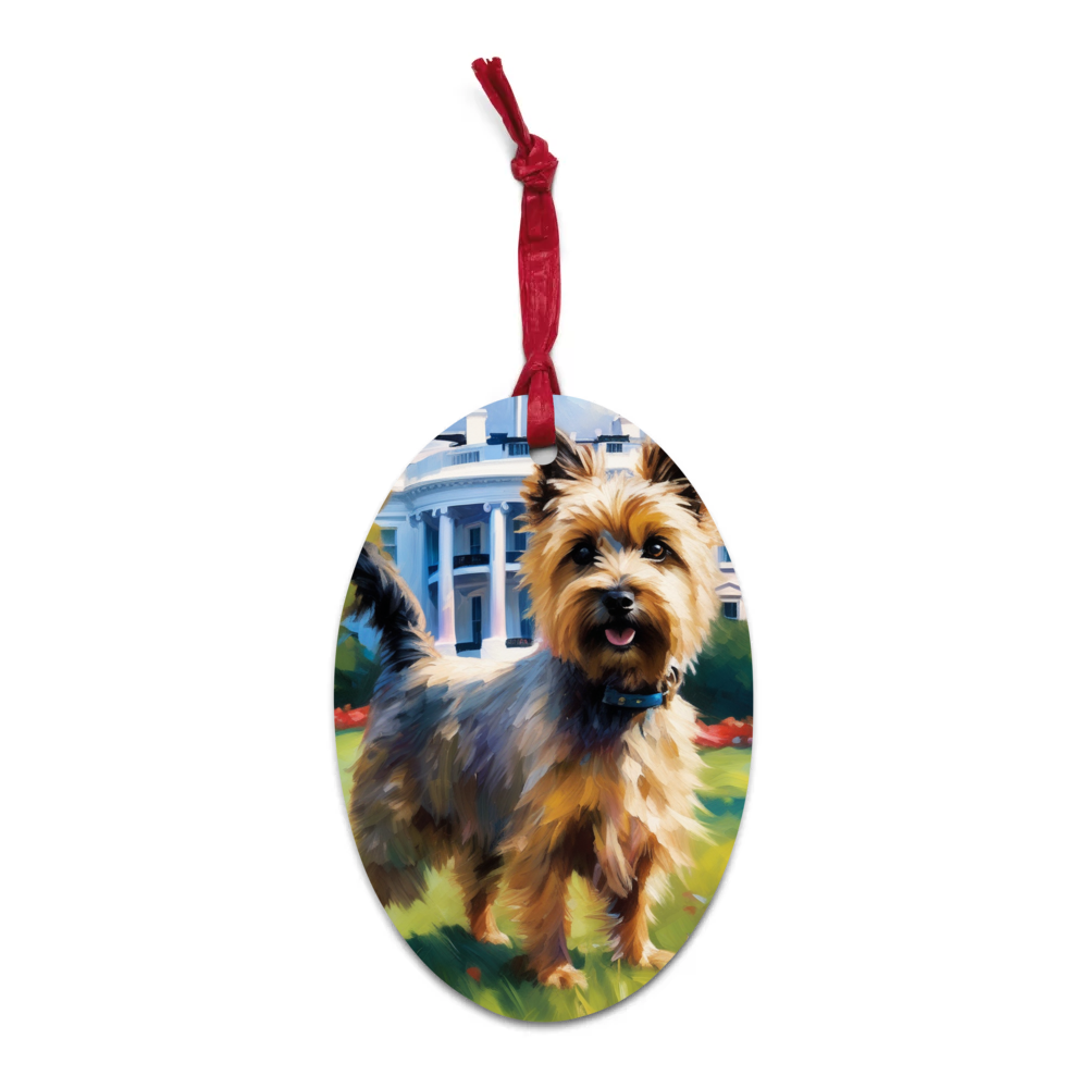 PugMug Custom Cairn Terrier Wooden Ornament