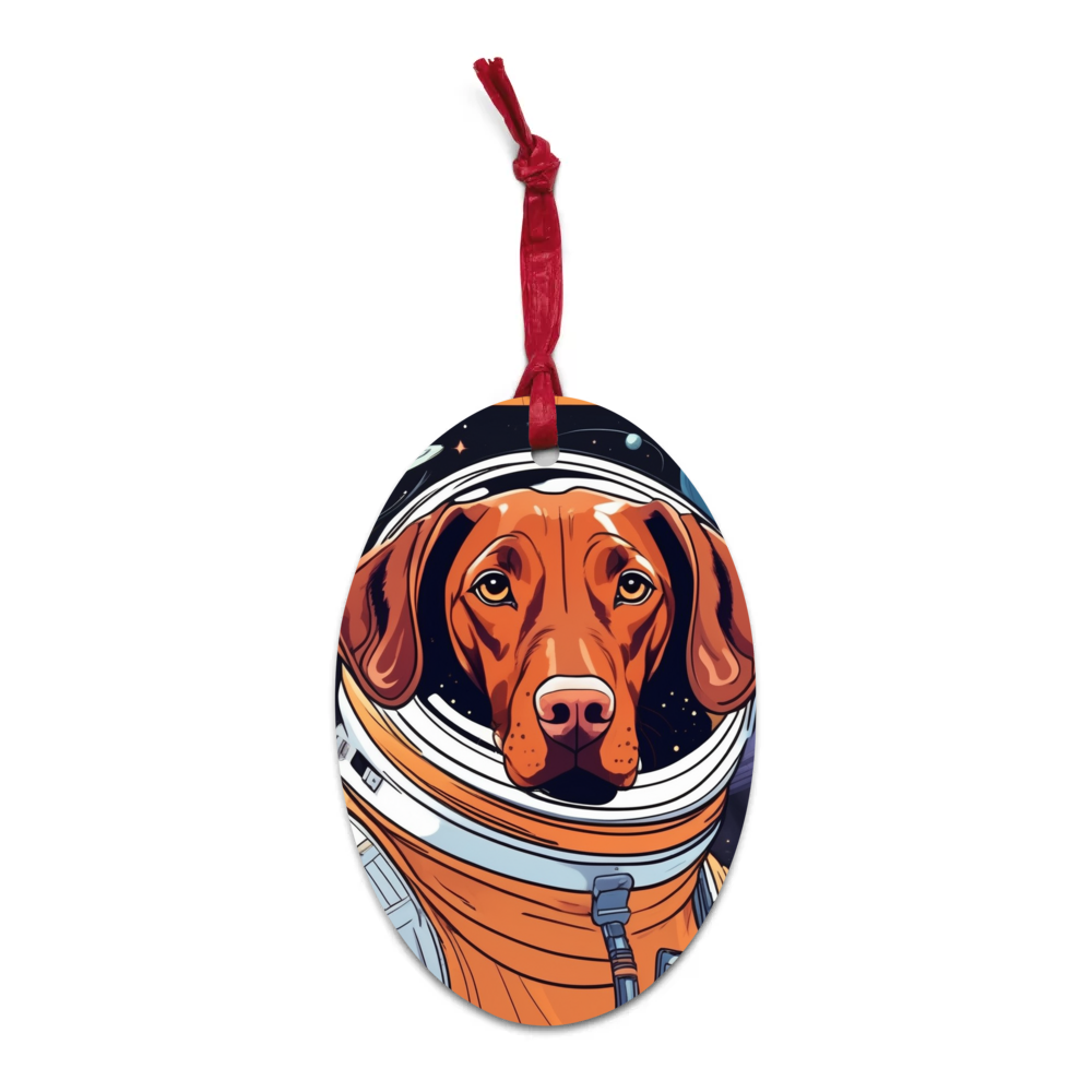 PugMug Custom Vizsla Wooden Ornament