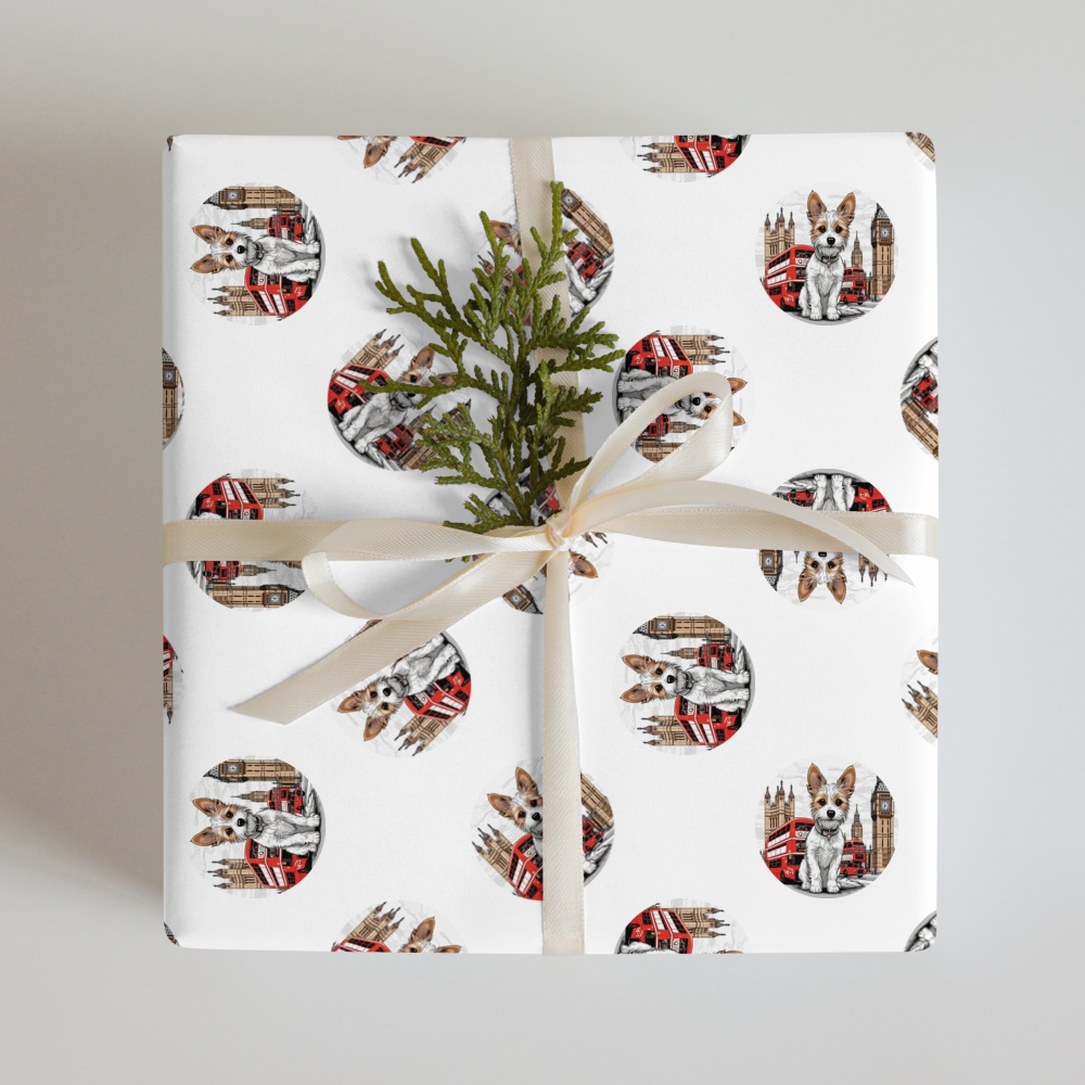 PugMug Custom Luna Wrapping Paper