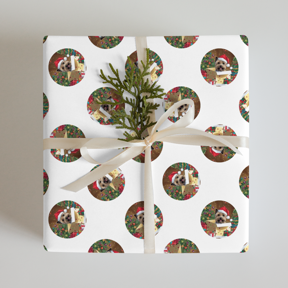 PugMug Custom Cairn Terrier Wrapping Paper