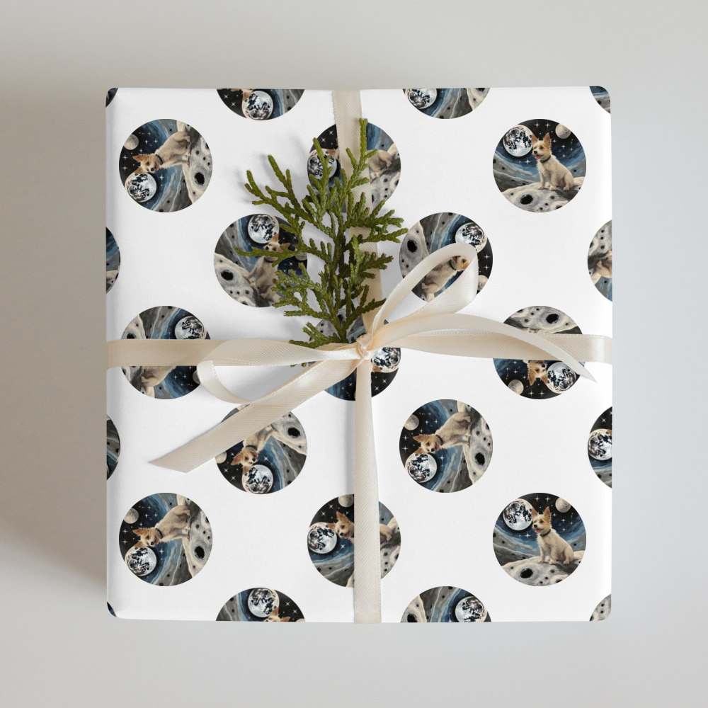 PugMug Custom Luna Wrapping Paper