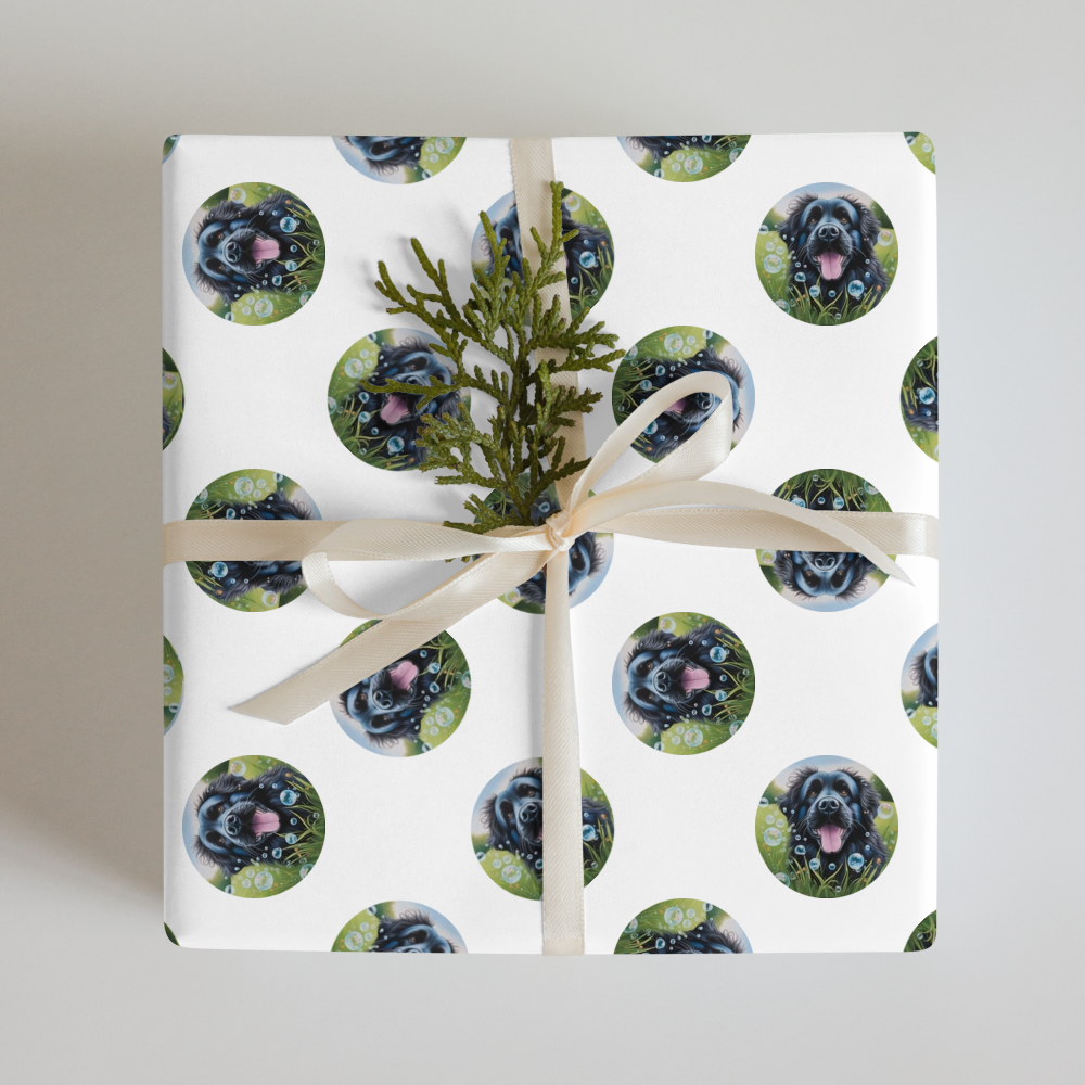 PugMug Custom Newfoundland Wrapping Paper