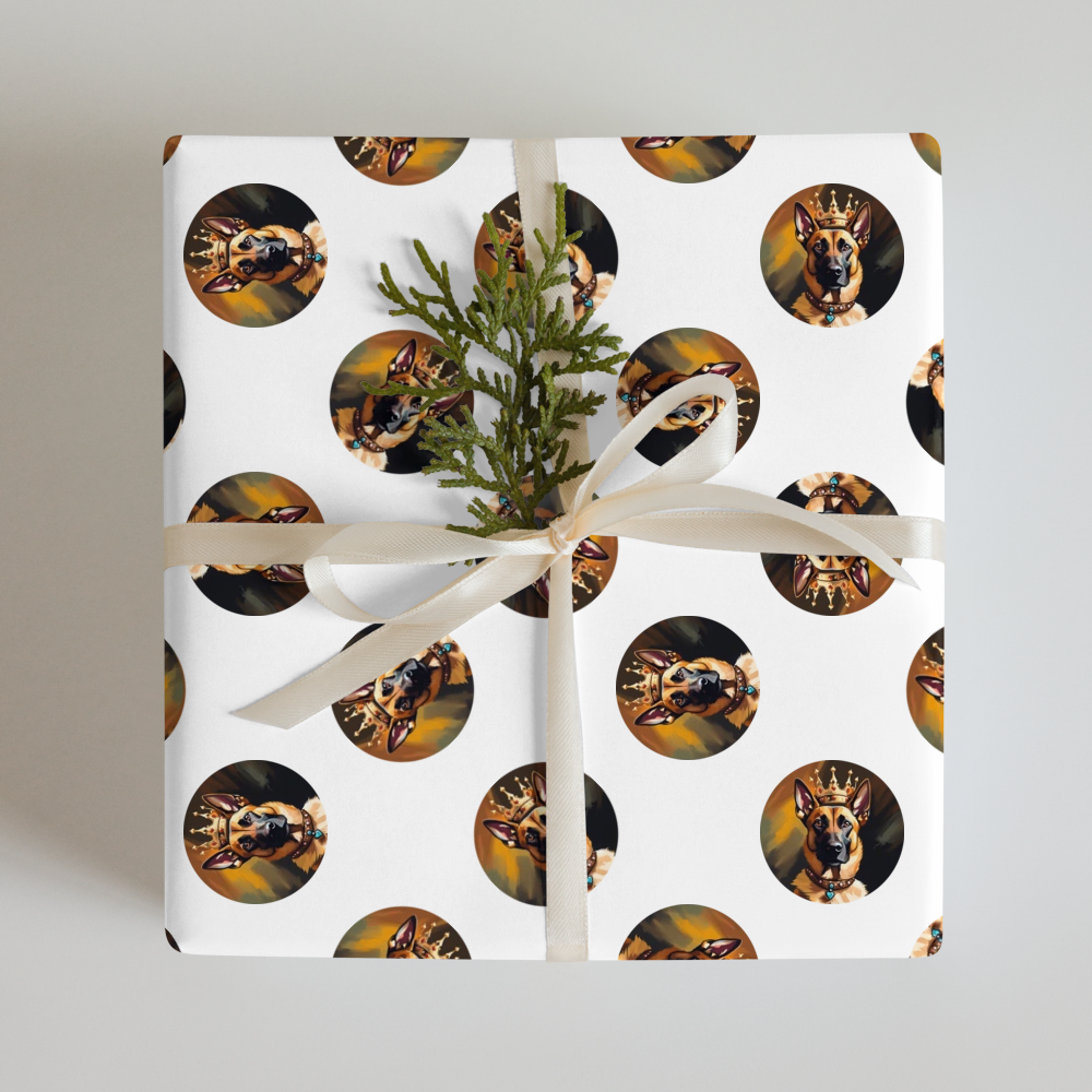 PugMug Custom Belgian Malinois Wrapping Paper