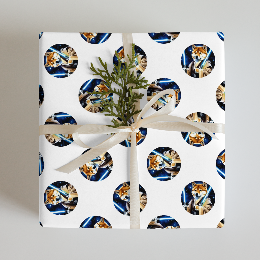 PugMug Custom Shiba Inu Wrapping Paper